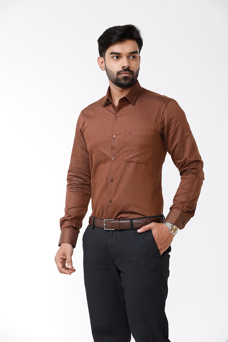 Brown Formal Shirts