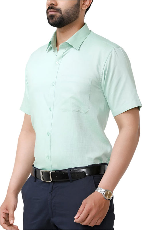 Luxor - Light Green Formal Shirts for Men | Ariser