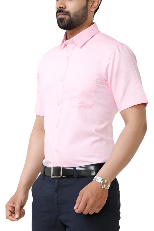 Luxor - Baby Pink Formal Shirts for Men | Ariser