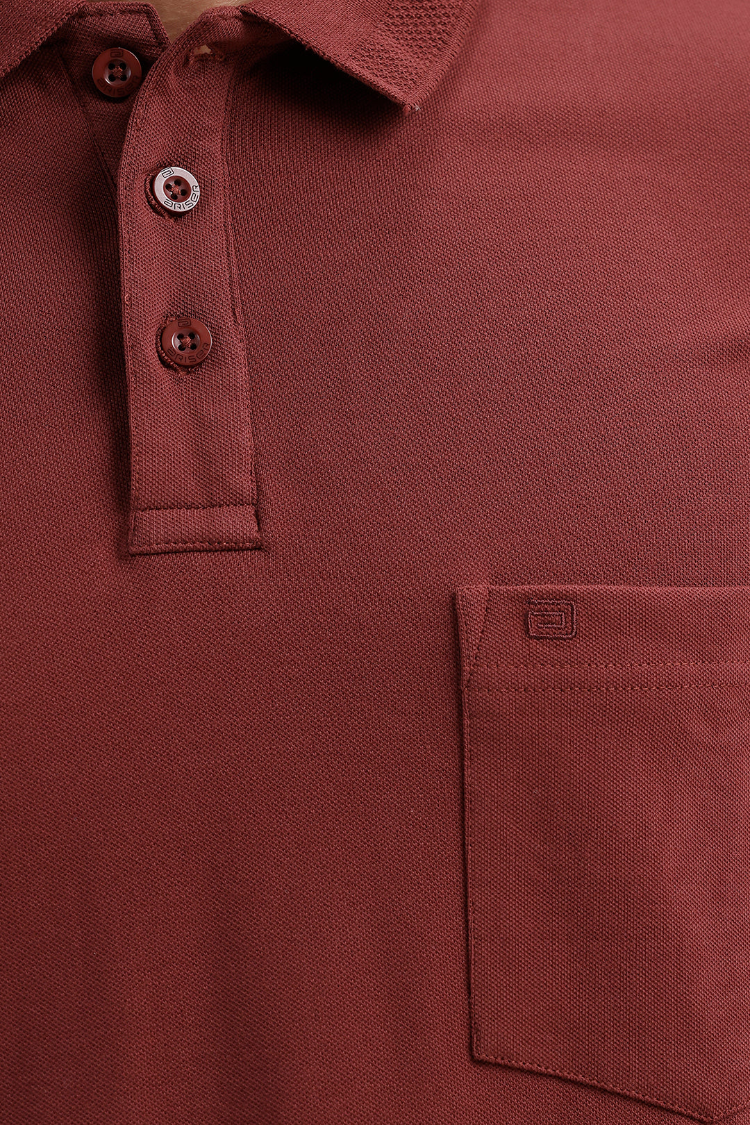 Cocoa Rust Brown Polo T-Shirt for Men by Lycra Polo