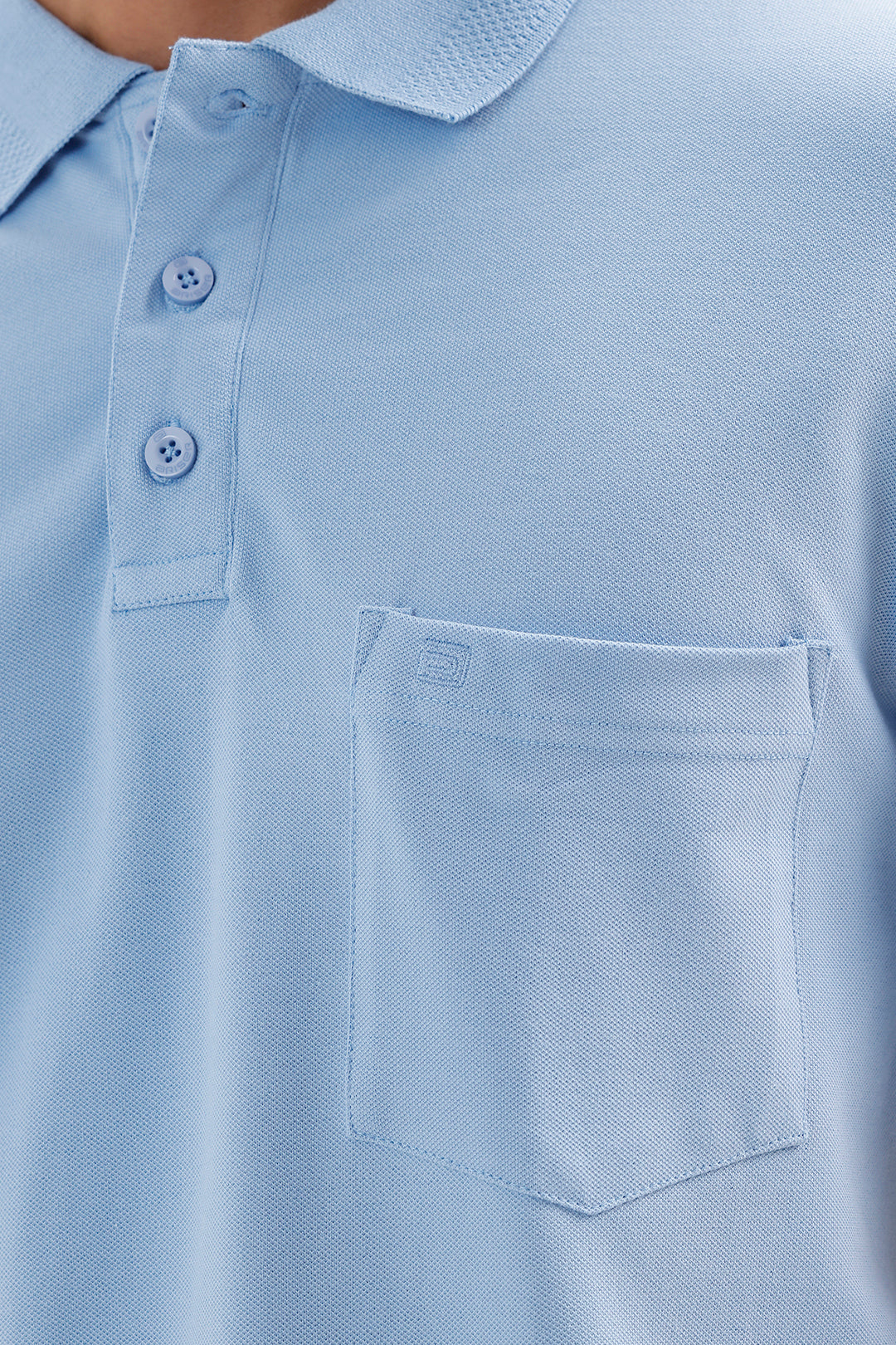 Frost Blue Polo T-Shirt for Men by Lycra Polo