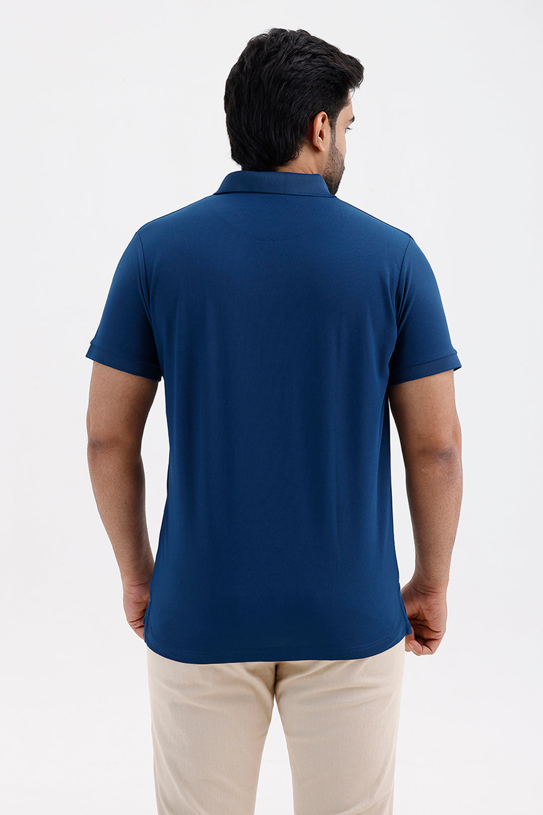 Macro Polo Men's Ink Navy Cotton T-Shirt