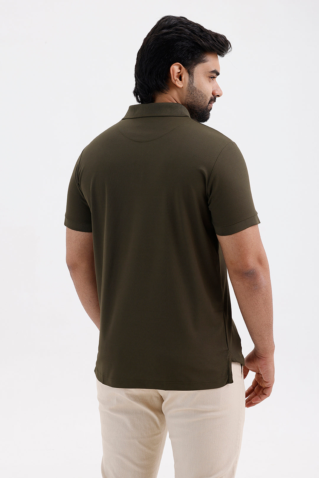 Macro Polo Men's Sage Green Cotton T-Shirt