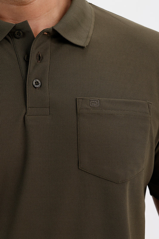 Sage Green Polo T-Shirt for Men by Macro Polo