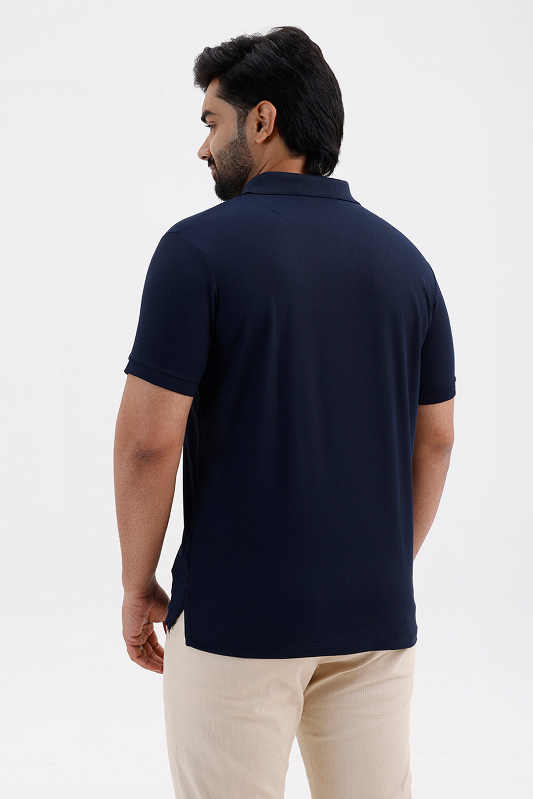 Macro Polo Men's Midnight Navy Cotton T-Shirt
