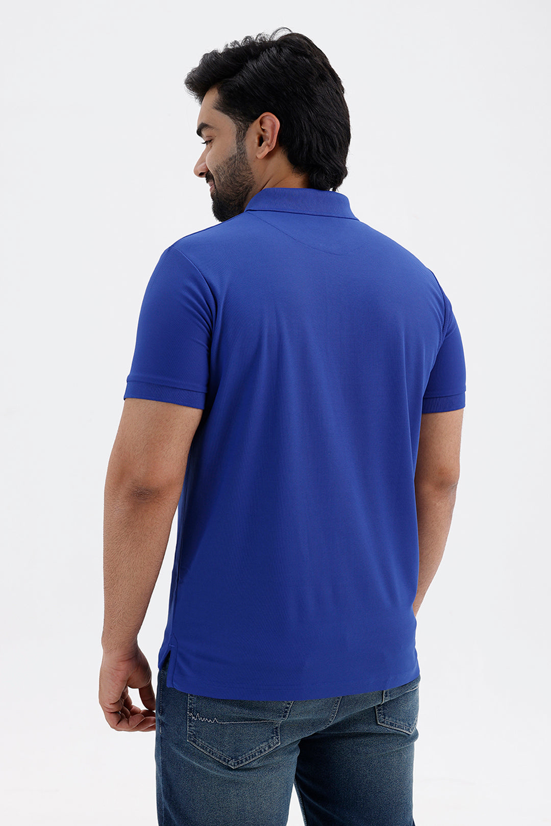 Ocean Royal Blue Polo T-Shirt for Men by Macro Polo