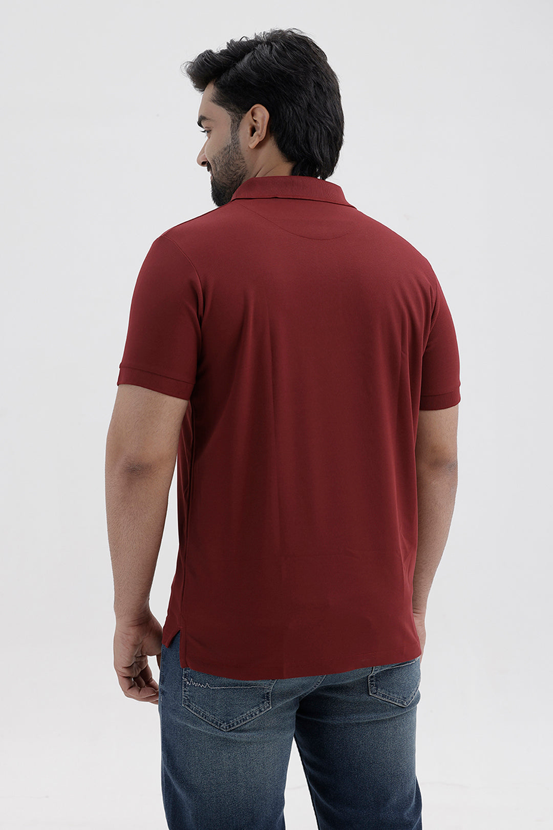 Macro Polo Men's Merlot Red Cotton T-Shirt