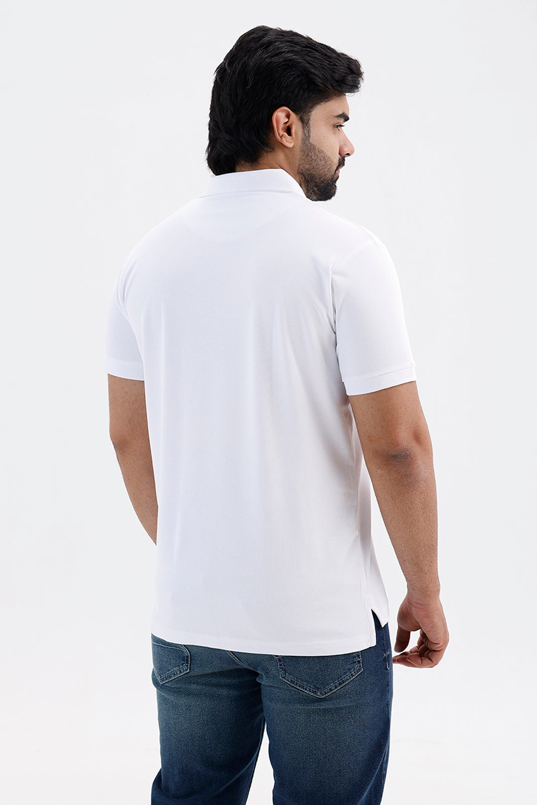 Macro Polo Men's Pure Snow White Cotton T-Shirt