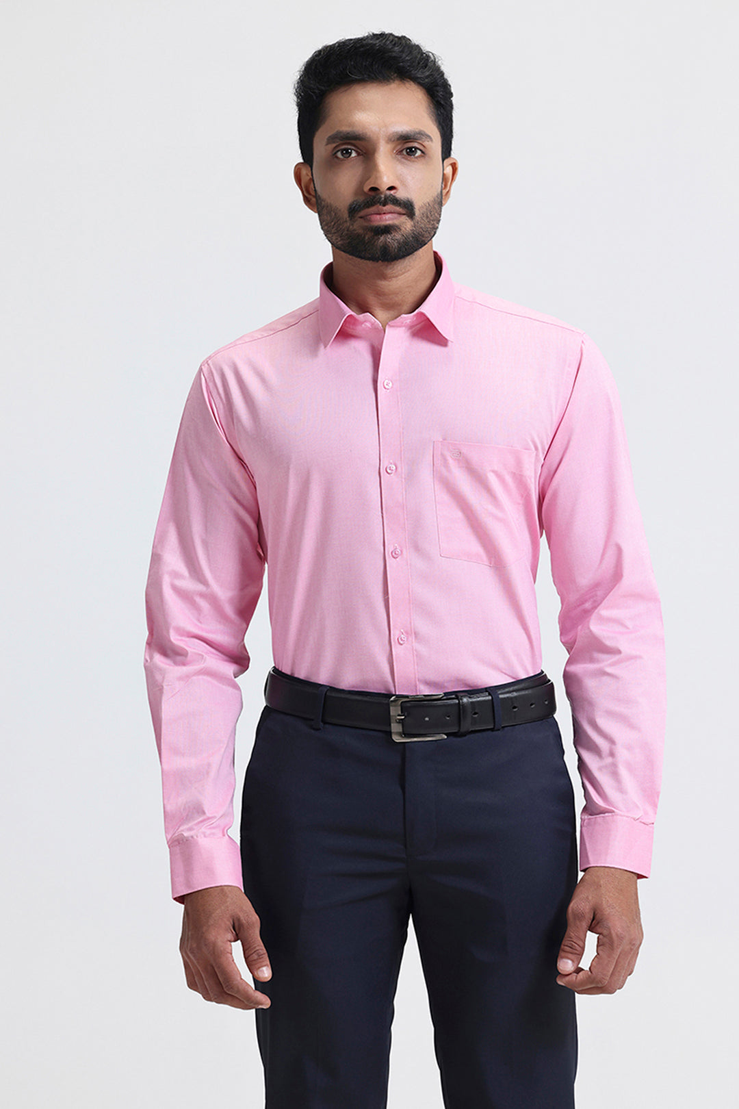 Verito light pink formal shirts for men by Ariser