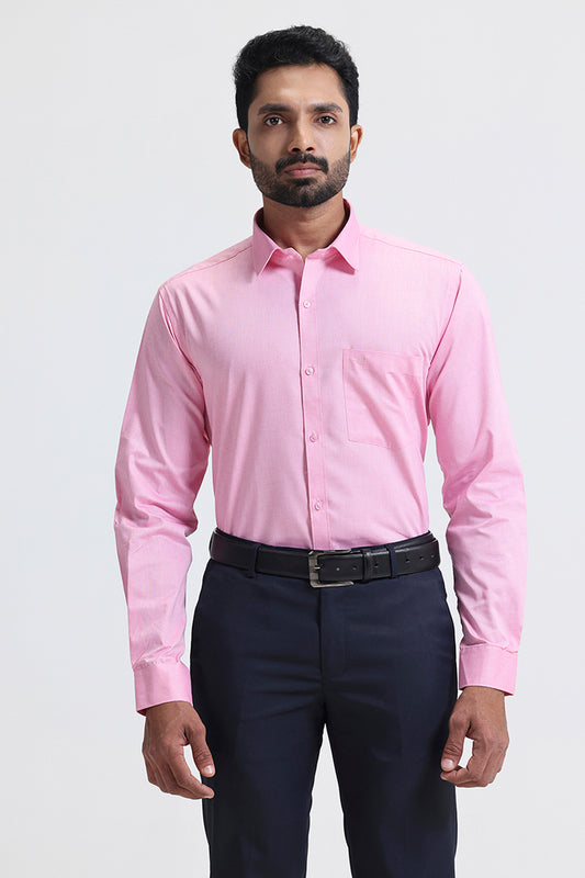 Verito light pink formal shirts for men by Ariser