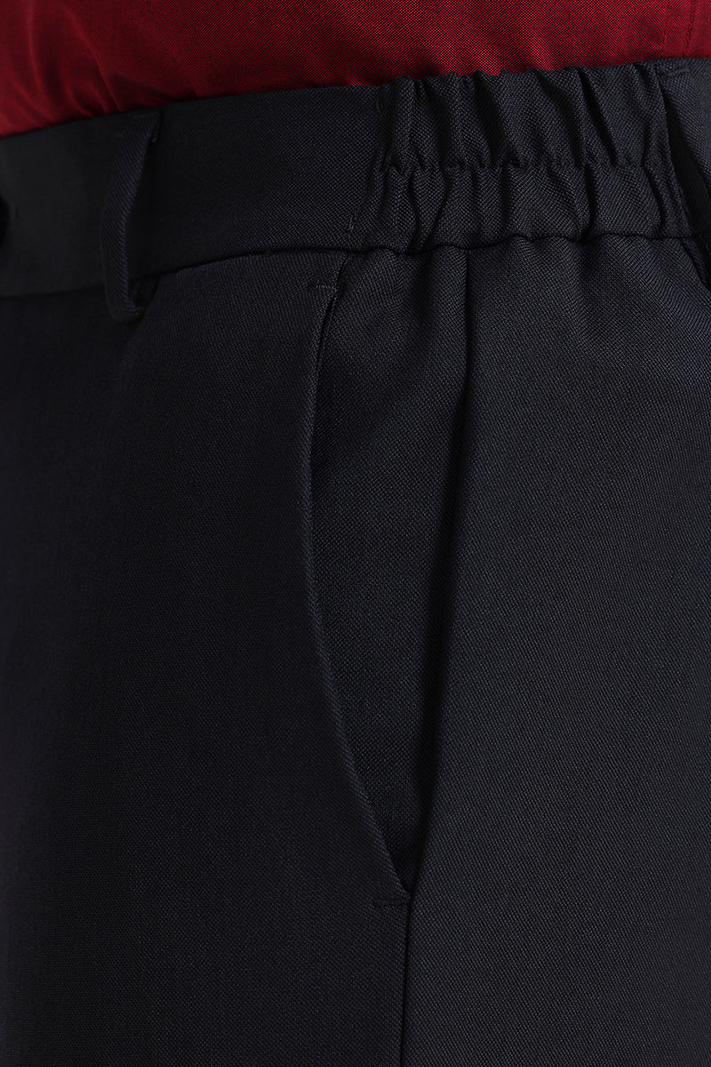Men's stretchable formal trousers.