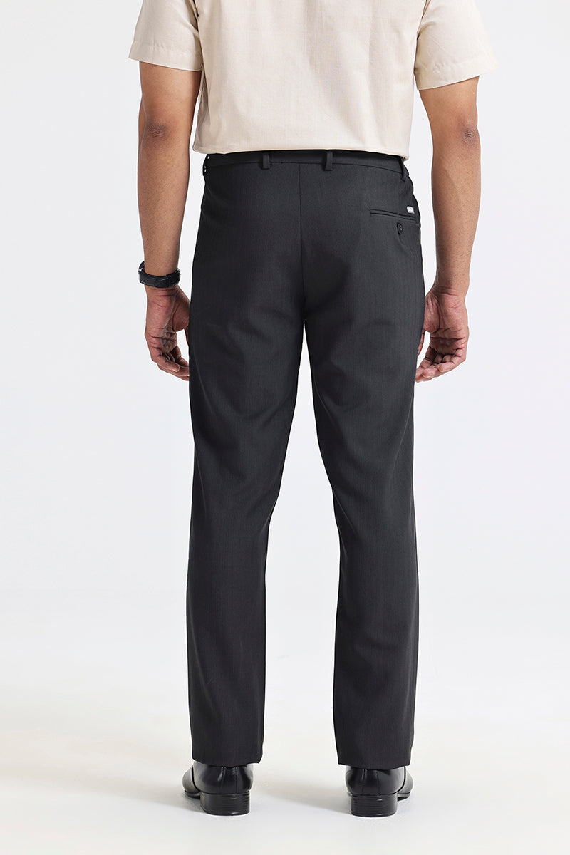 Smart-fit mens stretch trousers with belt loops