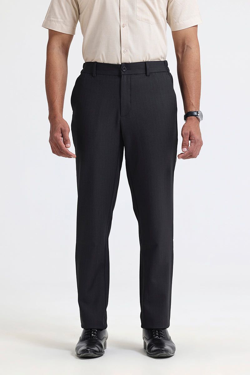Men's stretchable formal trousers.