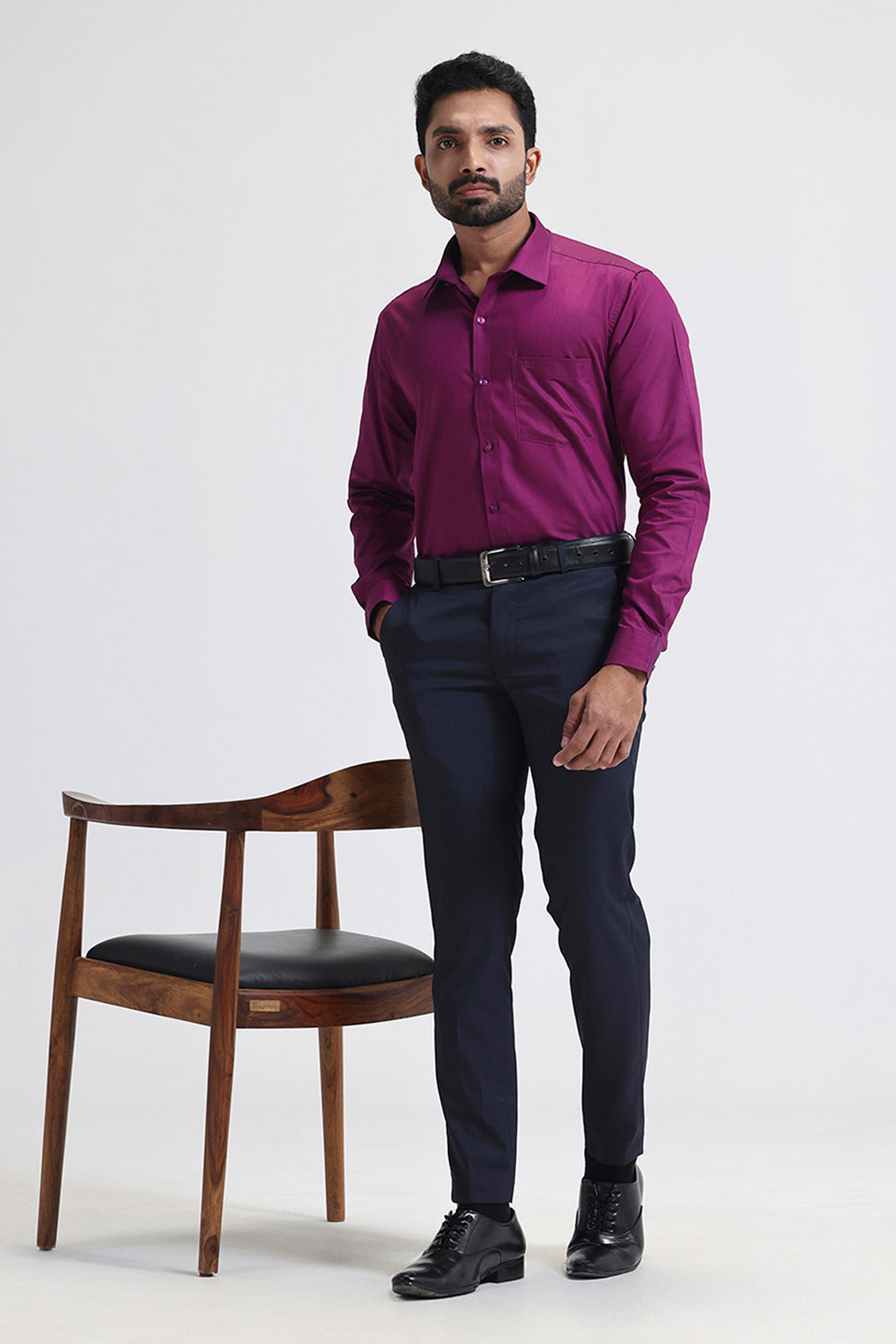 Elegant magenta shirts for corporate and business Formal Shirt