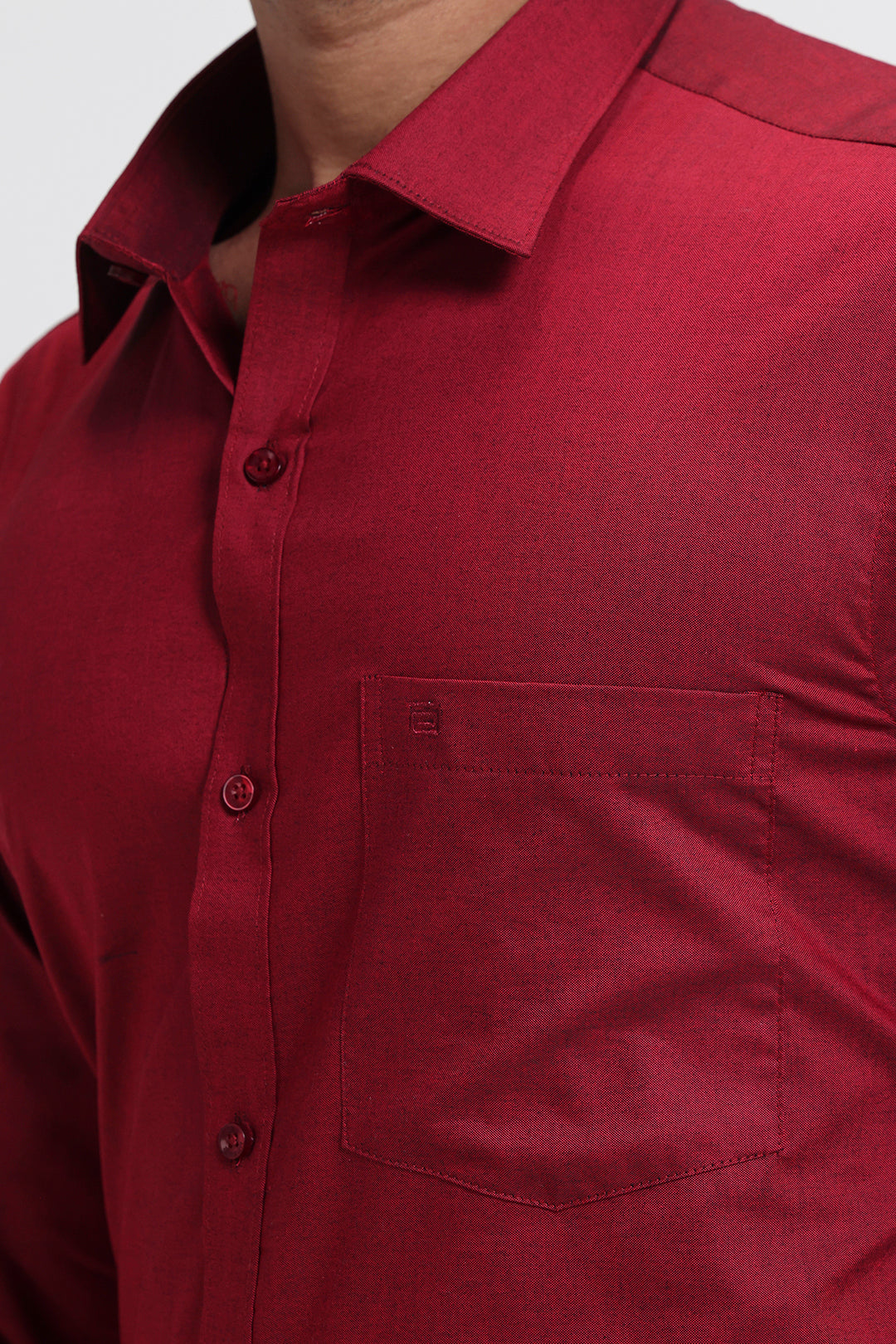 Premium deep maroon office wear shirts for men
