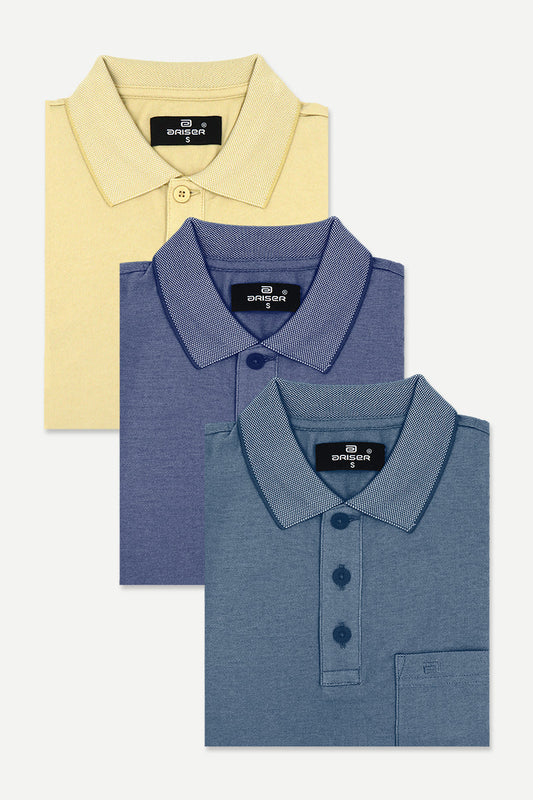 Golf Polo - Multicolor T-Shirts Pack Of 3 Combo For Men | Ariser