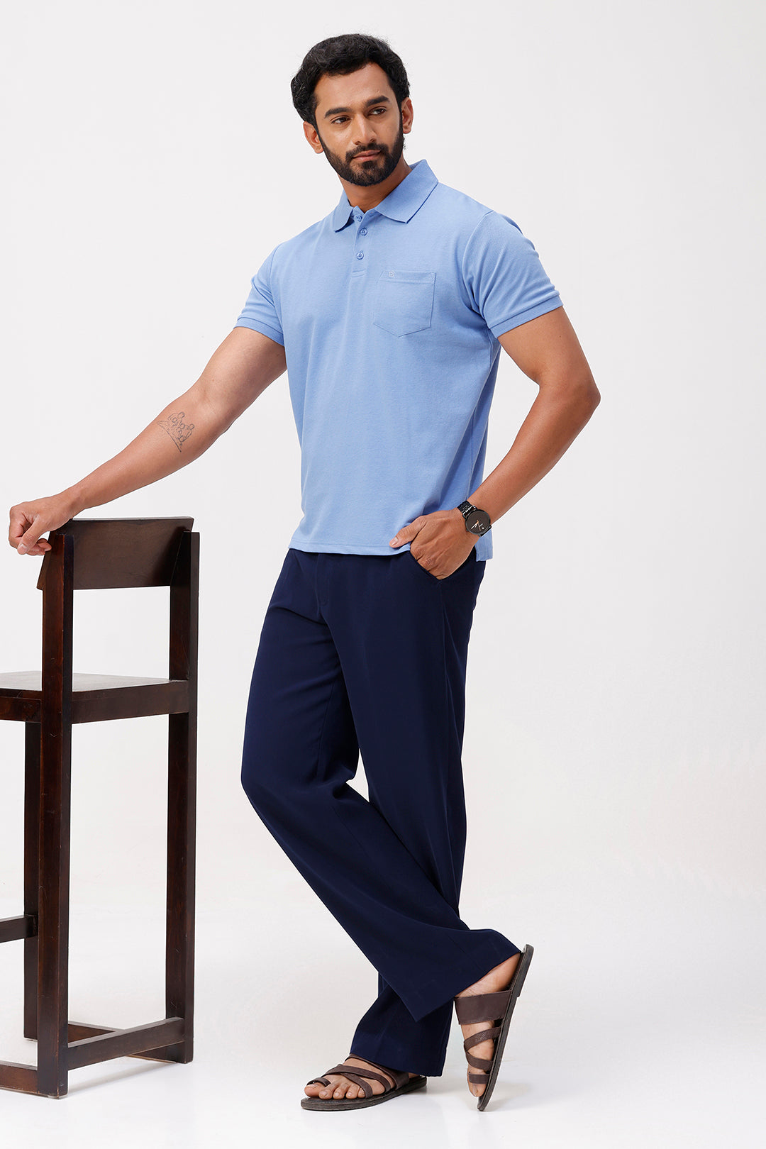 men casual polo t-shirt