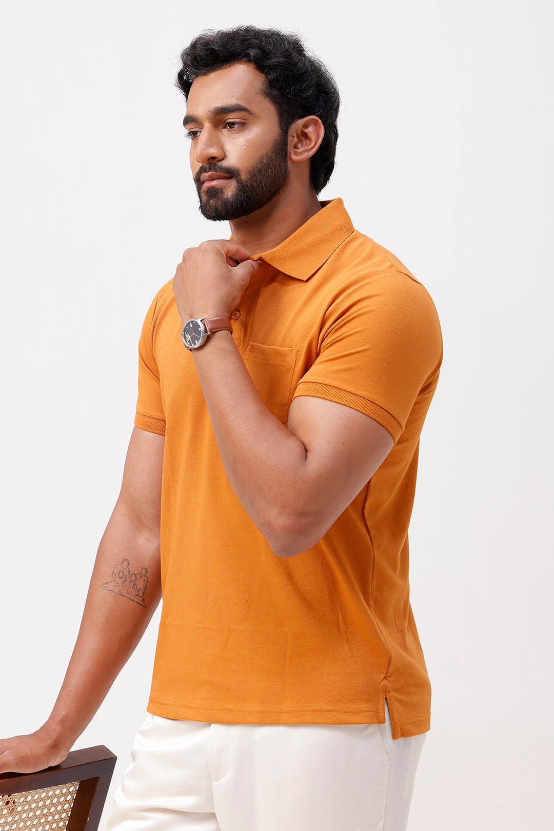 polo t-shirt with chest pocket