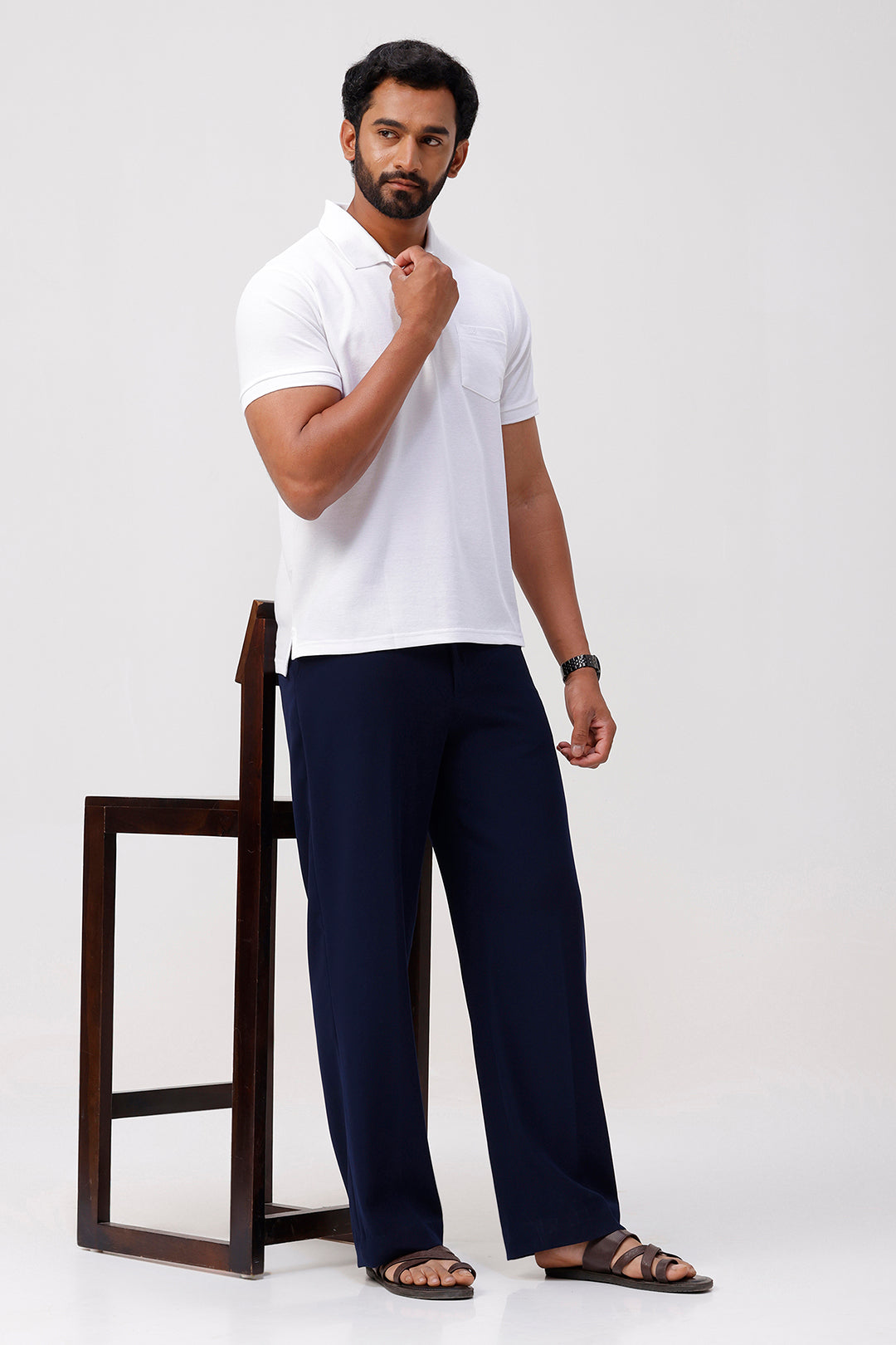 Ariser men’s pure white polo t-shirt