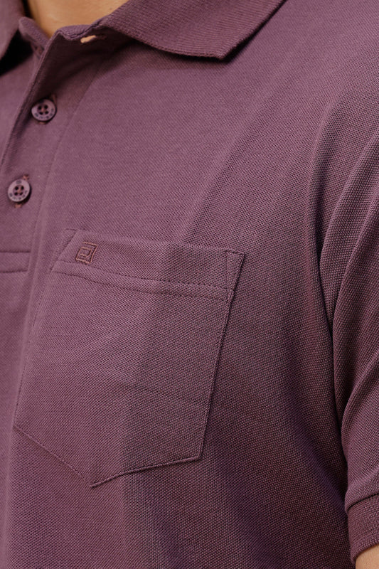 wine colour polo t-shirt