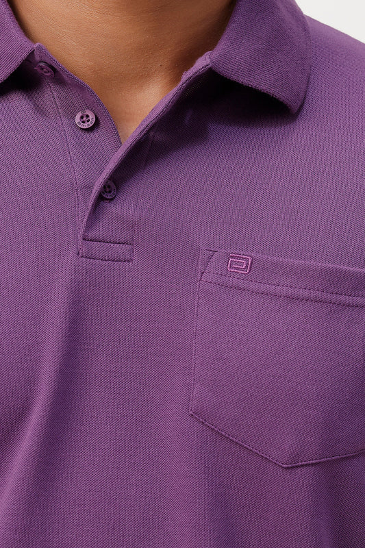Men’s vintage plum polo t-shirt