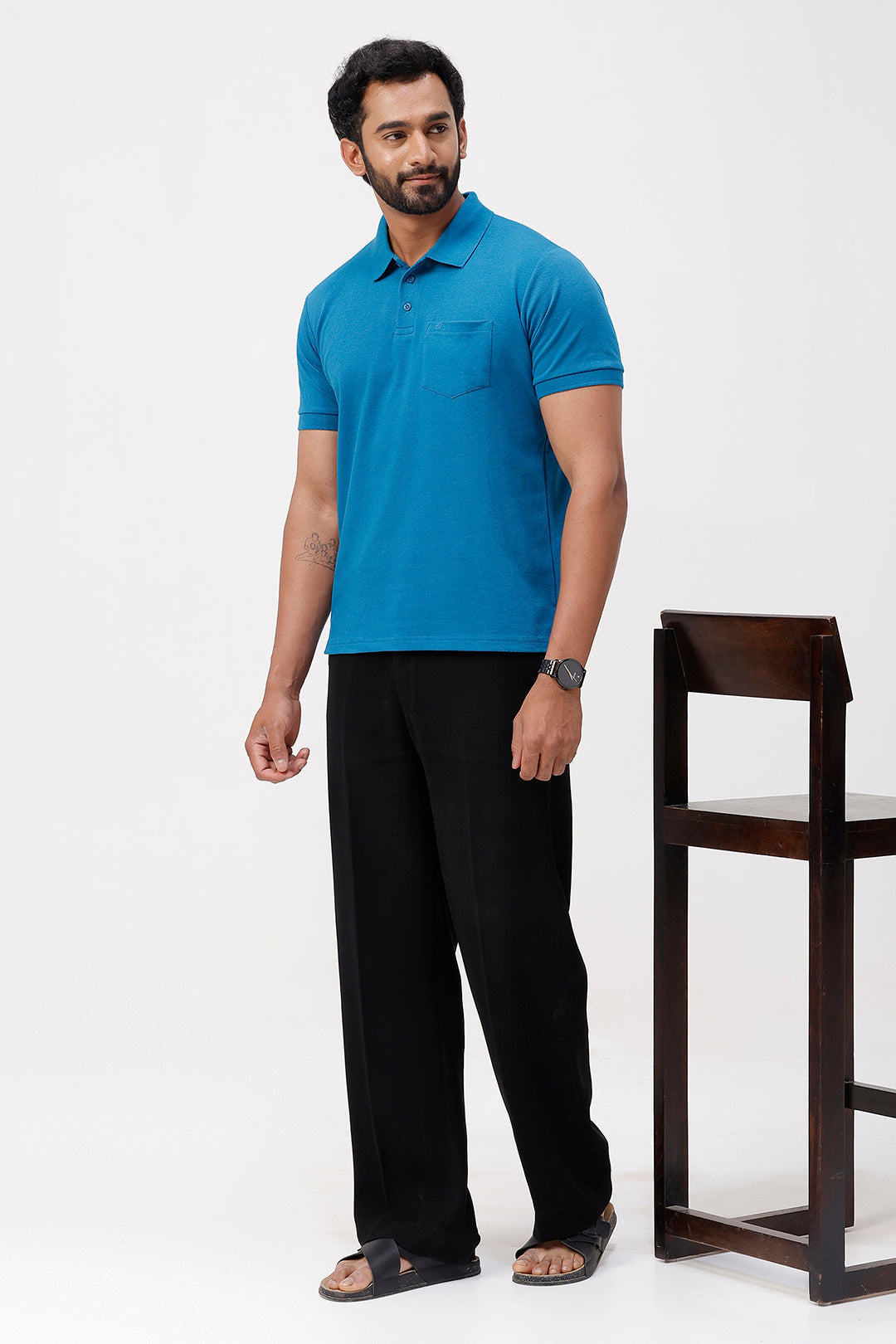 Casual Polo T-Shirt Blue