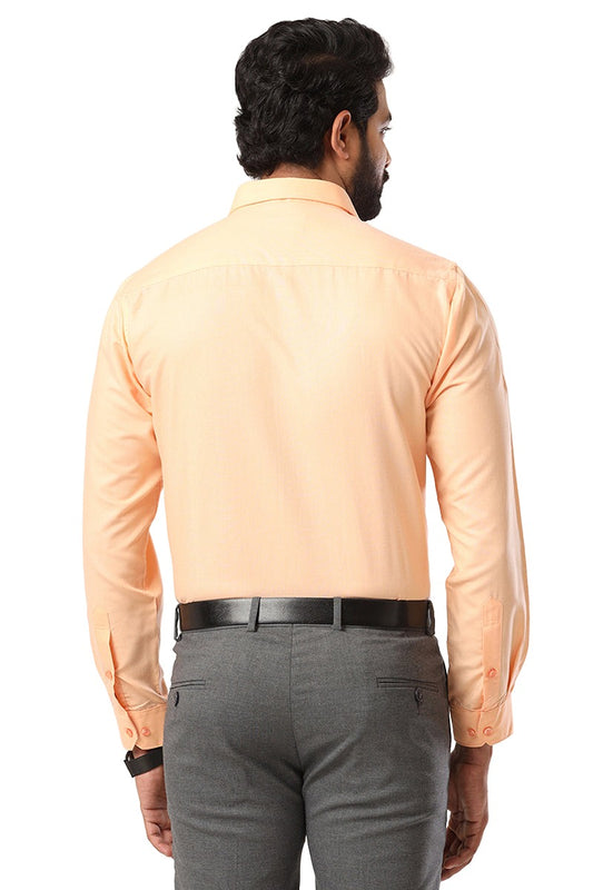 Super Soft -  Amber orange Formal Shirts for Men | Ariser