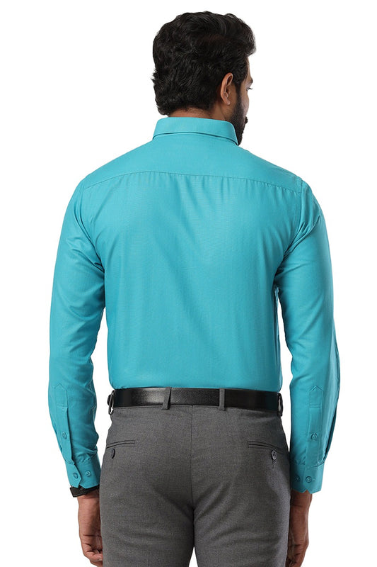 Super Soft - Sky Blue Formal Shirts for Men | Ariser