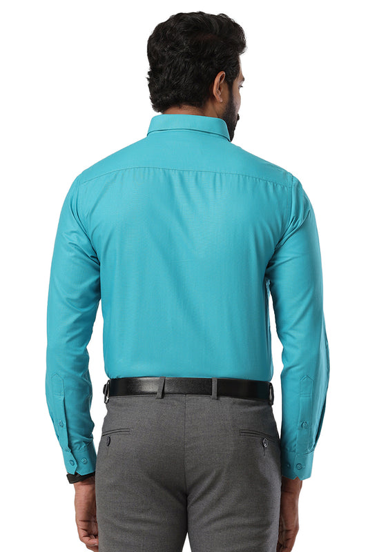 Super Soft - Sky Blue Formal Shirts for Men | Ariser