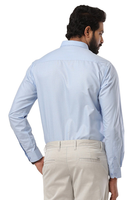 Super Soft - Blue Formal Shirts for Men | Ariser