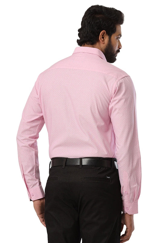 Ariser Orlando Pink Color Printed 100% Cotton Slim Fit Shirts For Men - OR17503