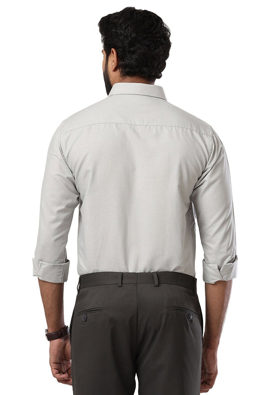 Super Soft -Squirrel Gray Formal Shirts for Men | Ariser