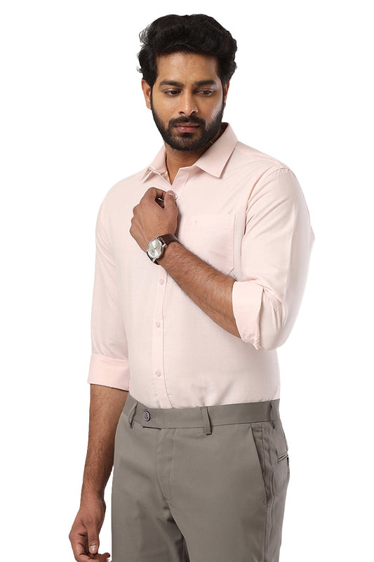 Super Soft -  Lemonade Pink Formal Shirts for Men | Ariser