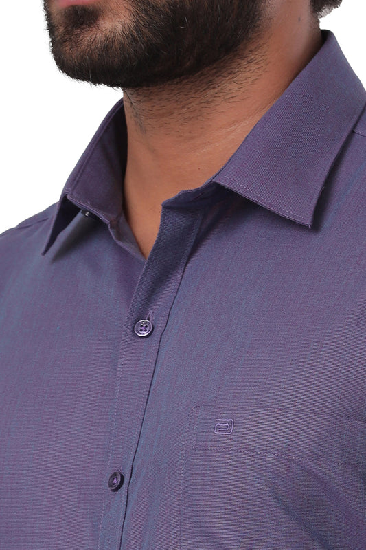 Super Soft - Iris Purple Formal Shirts for Men | Ariser