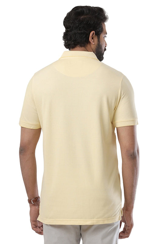 Golf Polo - Pastel Yellow T-Shirts For Men | Ariser