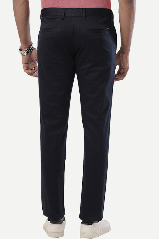 Basic Chino - Navy Blue Trouser For Men | Ariser
