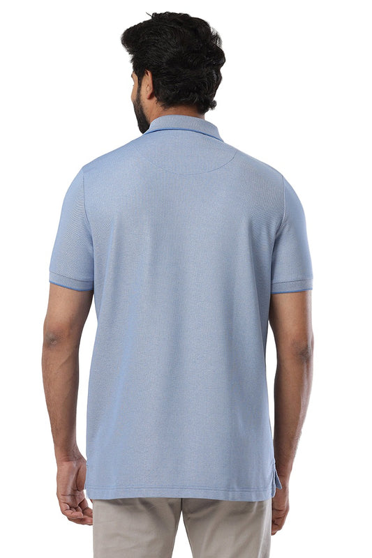 Golf Polo - Light Purple Blue T-Shirts For Men | Ariser