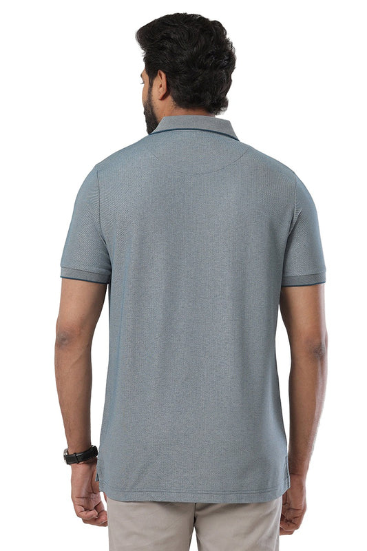 Golf Polo - Marble Blue T-Shirts For Men | Ariser