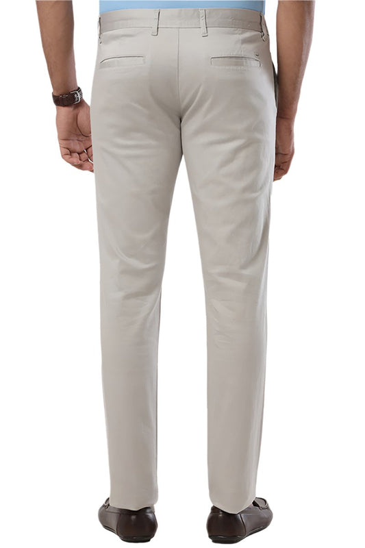 Basic Chino - Light Gray Trouser For Men | Ariser