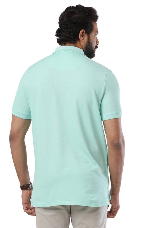 Golf Polo - Turquoise Green T-Shirts For Men | Ariser