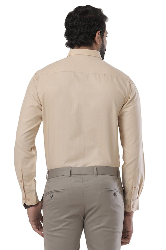 Super Soft - Tan Formal Shirts for Men | Ariser