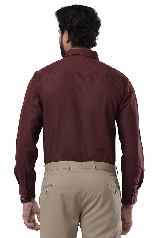 Super Soft - Blood Red Formal Shirts for Men | Ariser