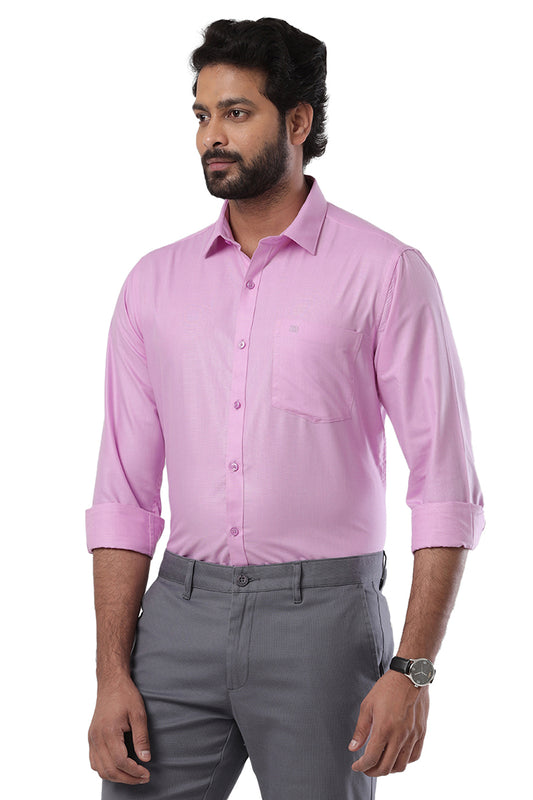 Super Soft -Taffy Pink Formal Shirts for Men | Ariser