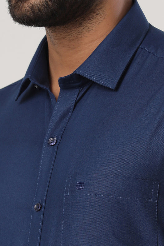 Fila - Navy Blue Formal Shirts For Men | Ariser