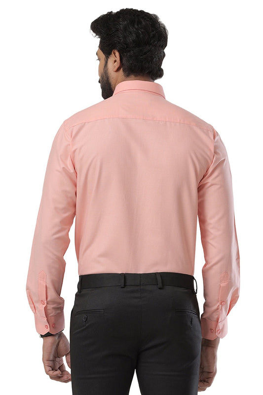 Super Soft -Orange Formal Shirts for Men | Ariser