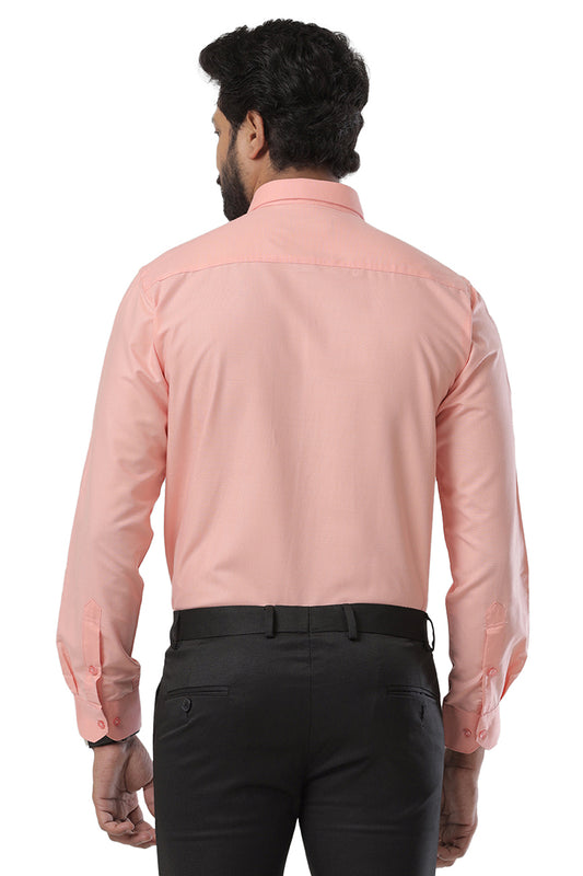 Super Soft -Orange Formal Shirts for Men | Ariser