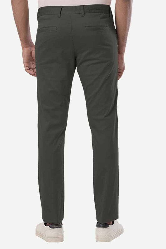 Basic Chino - Deep Army Green Trouser For Men | Ariser