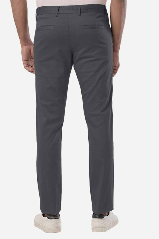 Basic Chino - Iron Gray Trouser For Men | Ariser