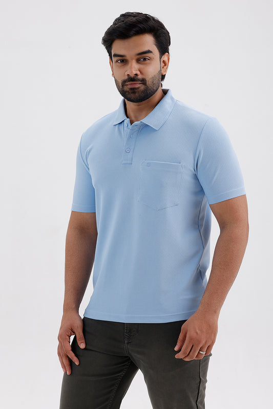 Cripe Polo Sky Blue T-Shirt for Men | Ariser