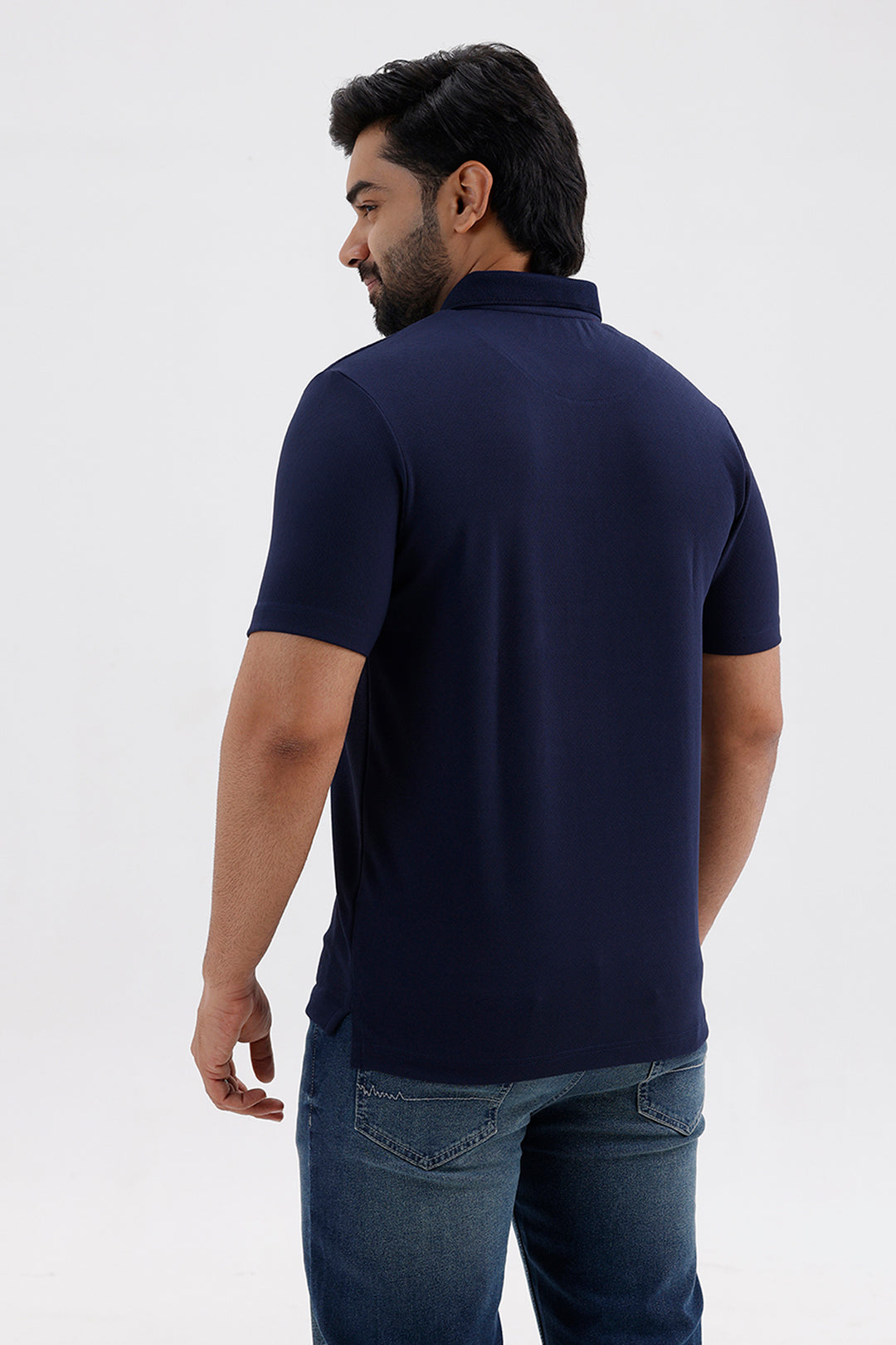 Stylish Midnight Navy Cripe Polo Men's T-Shirt